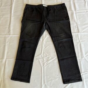 Free Planet Black Faded Drawstring Men's Jeans 42x30 Lightweight Casual